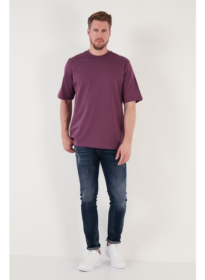 Buratti Cotton Oversize Crew Neck Basic T Shirt Men's T Shirt 5902365 - Image 4